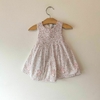 VESTIDO - MAGGIE & ZOE - TALLE 6 A 9 MESES - FLORES CON CONEJO CON BOMBACHUDO