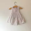 VESTIDO - MAGGIE & ZOE - TALLE 6 A 9 MESES - FLORES CON CONEJO CON BOMBACHUDO