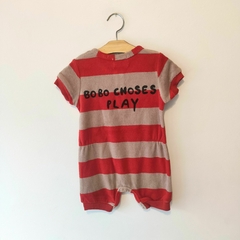 ENTERITO - BOBO CHOSES - TALLE 6 A 12 MESES - NARANJA CON MARRON - comprar online