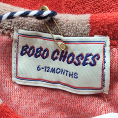 ENTERITO - BOBO CHOSES - TALLE 6 A 12 MESES - NARANJA CON MARRON en internet