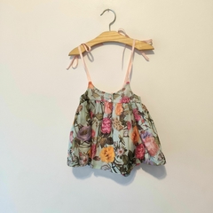 VESTIDO - LITTLE AKIABARA - TALLE 3 MESES - FLORES CON BOMBACHUDO - comprar online