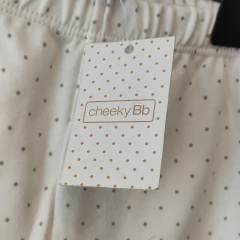 PANTALÓN - CHEEKY - TALLE 6 A 9 MESES - A LUNARES BLANCO en internet