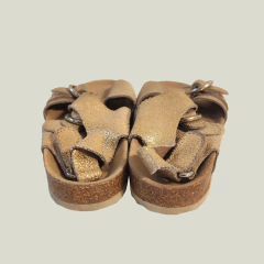 Imagen de SANDALIAS - ZARA - TALLE AR 20 - DORADO