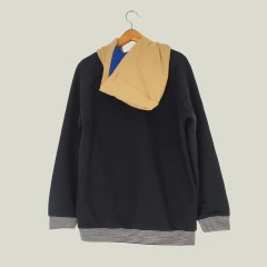 CAMPERA LIVIANA - NUKUTAVAKE - TALLE 10 AÑOS - AZUL Y MARRÓN en internet