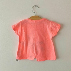 REMERA - ZARA - TALLE 6 A 9 MESES - NARANJA MOTIVO PALMERA - comprar online