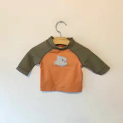 REMERA UV - GYMBOREE - TALLE 0 A 3 MESES - NARANJA