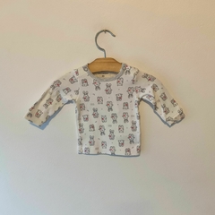 REMERA - MINIMIMO - TALLE XS (1 A 3 MESES) - MOTIVOS CONEJOS ML