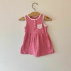 VESTIDO - CARTER´S - TALLE 9 MESES - RAYAS ROSA CON BOMACHUDO
