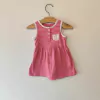 VESTIDO - CARTER´S - TALLE 9 MESES - RAYAS ROSA CON BOMACHUDO