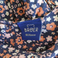 VESTIDO - BROER - TALLE 18 A 24 MESES - AZUL FLOREADO ML en internet
