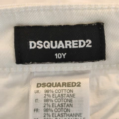 PANTALÓN JEAN - DSQUARED2 - TALLE 10 AÑOS - BLANCO - PilchaGo