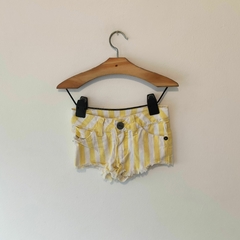 SHORT - CHEEKY - TALLE 2 AÑOS - AMARILLO CON RAYAS