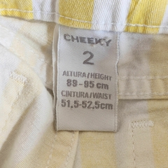 SHORT - CHEEKY - TALLE 2 AÑOS - AMARILLO CON RAYAS en internet