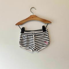 SHORT - CHEEKY - TALLE L (9 A 12 MESES) - TOALLA RAYAS NEGRO Y BLANCO - tienda online