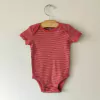 BODY - CARTER´S - TALLE 3 MESES - RAYAS ROJO