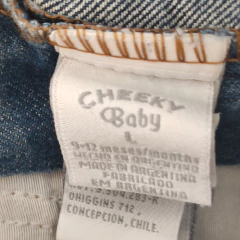 SHORT - CHEEKY - TALLE 9 A 12 MESES - JEAN AZUL - PilchaGo