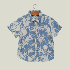 CAMISA - ZARA - TALLE 2 AÑOS - CELESTE MOTIVO VARIOS
