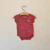 BODY - BABYCOTTONS - TALLE 3 MESES - RAYAS FUCSIA Y VERDE - tienda online