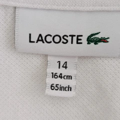 CHOMBA - LACOSTE - TALLE 14 AÑOS - PIQUÉ BLANCO en internet