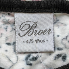 REMERA - BROER - TALLE 4 A 5 AÑOS - BLANCO MOTIVO FLORES en internet
