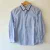 CAMISA ML - ZARA - TALLE 9 A 10 AÑOS - A RAYAS CELESTE