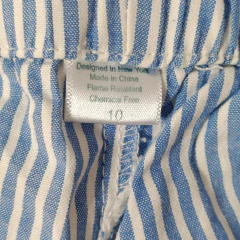 PIJAMA - PETITE PLUME - TALLE 10 AÑOS - A RAYAS BLANCO Y CELESTE