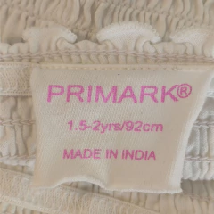 REMERA - PRIMARK - TALLE 18 A 24 MESES - BLANCO - PilchaGo