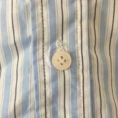 CAMISA - PAULA CAHEN D'ANVERS - TALLE 6 MESES - A RAYAS CELESTE Y BLANCA - comprar online