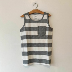 MUSCULOSA - CARTER'S - TALLE 5 AÑOS - A RAYAS BLANCO Y GRIS - comprar online