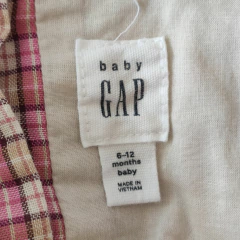 VESTIDO - GAP - TALLE 6 A 12 MESES - A CUADROS ROSA - PilchaGo