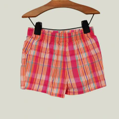 SHORT - GARANIMALS - TALLE 3 AÑOS - A CUADROS ROSA Y NARANJA - comprar online