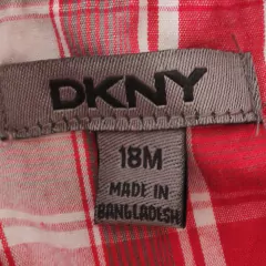 CAMISA - DKNY - TALLE 18 MESES - CUADROS ROJO ML - PilchaGo