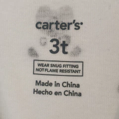 PIJAMA - CARTER'S - TALLE 3 AÑOS - SET X2 (REMERA MC Y LEGGING) BLANCO MOTIVO PERROS - tienda online