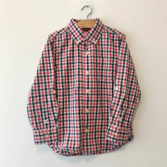 CAMISA - GAP - TALLE 5 AÑOS - A CUADROS ROJO Y NEGRO - comprar online