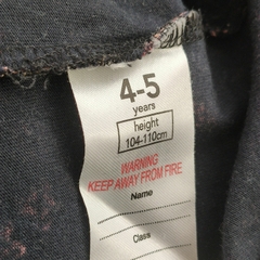 REMERA - GERBER - TALLE 4 A 5 AÑOS - AZUL FLOREADO - PilchaGo