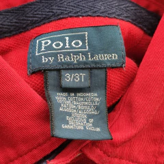 CHOMBA - POLO RALPH LAUREN - TALLE 3 AÑOS - AZUL Y ROJO - PilchaGo