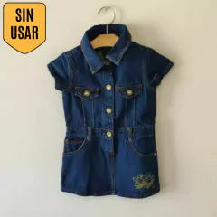 VESTIDO - BROOKLYN GIRL - TALLE 24 MESES - JEAN AZUL