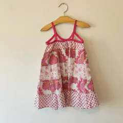 VESTIDO MC - GAP - TALLE 18 A 24 MESES - BLANCO Y ROSA MOTIVO VARIOS - comprar online