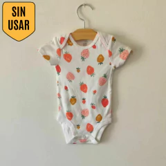 BODY - CARTER'S - TALLE 3 MESES - BLANCO MOTIVO FRESAS - comprar online