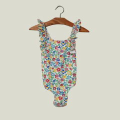 MALLA - ZARA - TALLE 12 MESES - BLANCO MOTIVO FLORES