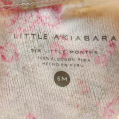 VESTIDO MC - LITTLE AKIABARA - TALLE 6 MESES - BEIGE FLOREADO en internet