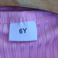 VESTIDO - TALLE 6 AÑOS - ROSA CON LAZO - tienda online