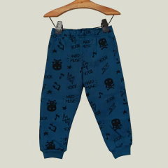 PANTALÓN JOGGING - YAMP! - TALLE 18 MESES - AZUL MOTIVO VARIOS - PilchaGo