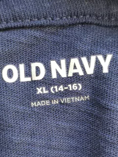 REMERA - OLD NAVY - TALLE 14 A 16 AÑOS - AZUL CON CAPUCHA ML en internet