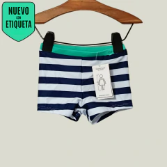 MALLA - CHEEKY - TALLE 9 MESES - A RAYAS BLANCO Y AZUL