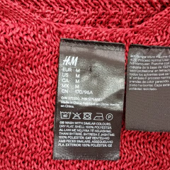 VESTIDO - H&M - TALLE M - TEJIDO ROJO - PilchaGo