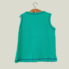 MUSCULOSA - GRISINO - TALLE 4 AÑOS - VERDE MOTIVO PULPO - comprar online