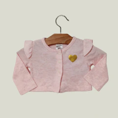 SAQUITO - CARTER'S - TALLE RN - ROSA MOTIVO CORAZÓN