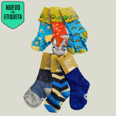MEDIAS - ONE FEET - TALLE AR 24 AL 26 - PACK X 6 PARES MOTIVOS VARIOS