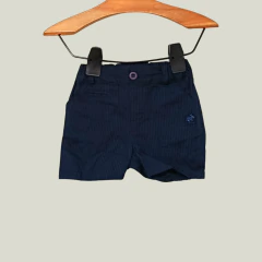 SHORT - BABYCOTTONS - TALLE RN - A RAYAS AZUL